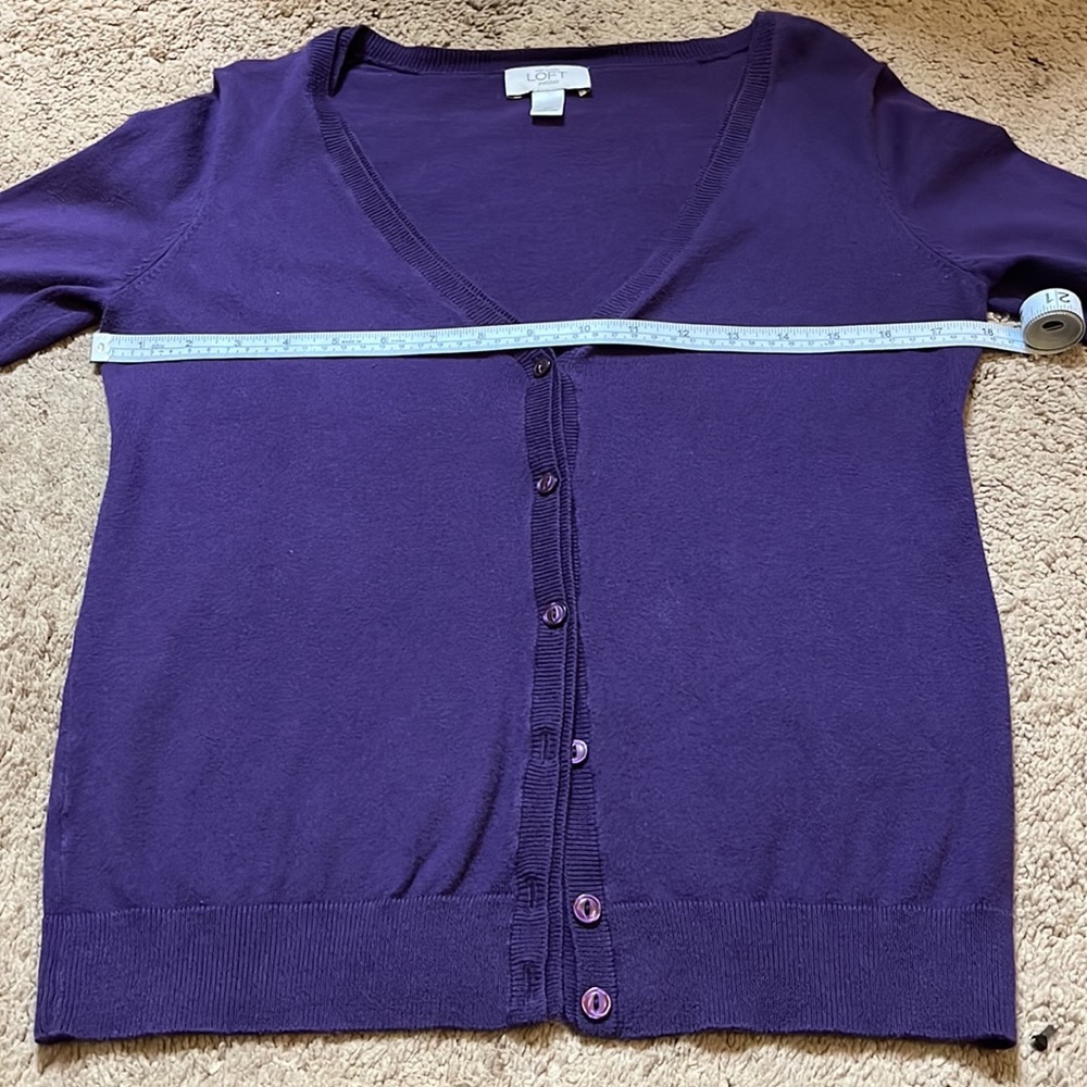 Loft • Purple Cardigan - Picture 4 of 5